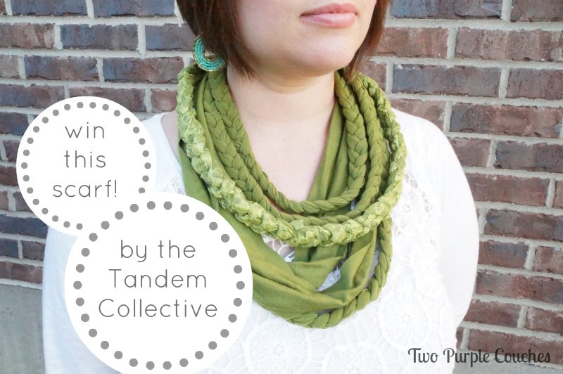 Tandem Collective Scarf Giveaway 2 - Two Purple Couches