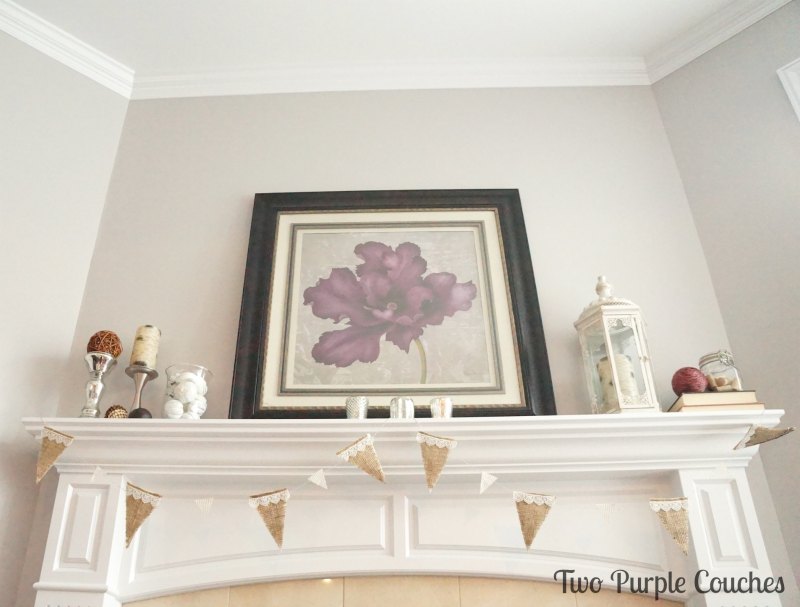 Mantel - Two Purple Couches