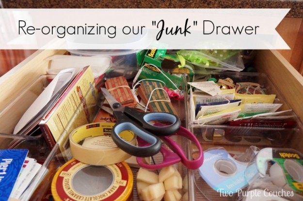 Reorganizing our junk drawer