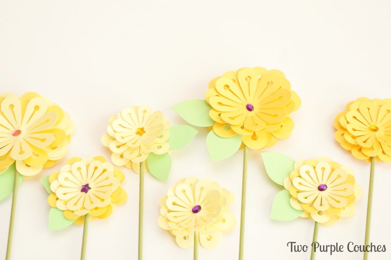 Spring Paper Bouquet by Two Purple Couches