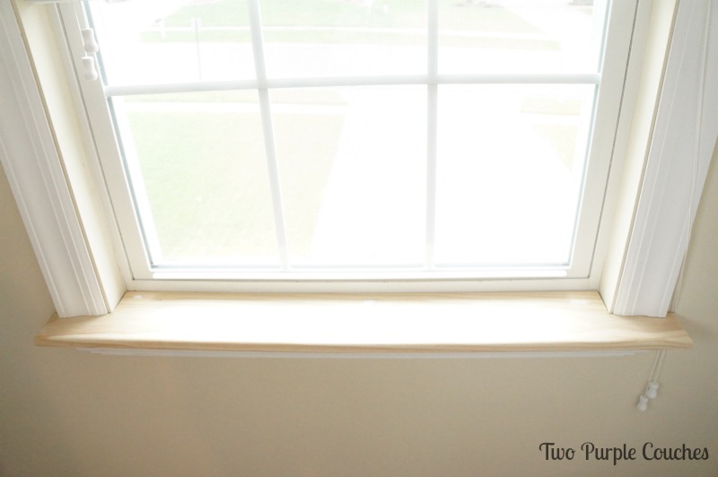 How To Replace An Interior Window Sill Two Purple Couches