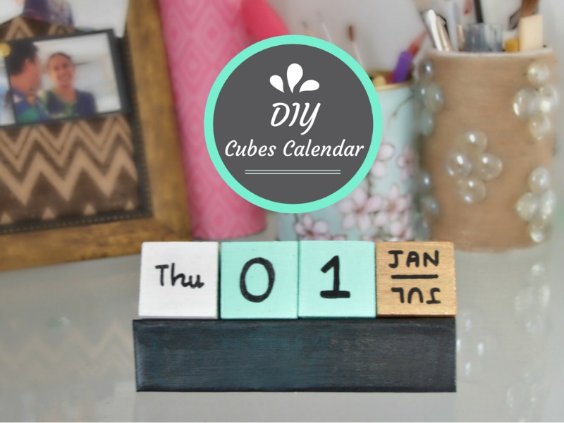 Creative Spark Link Party Feature: DIY Cube Calendar from Vikalpah