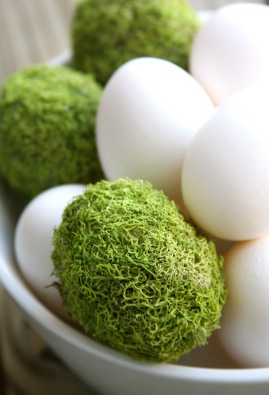 Mossy Easter Eggs from A Homemade Living