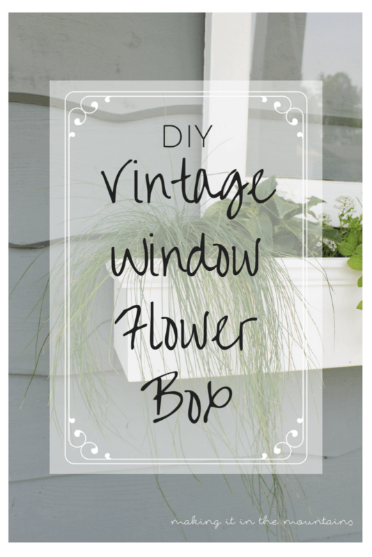 Creative Spark Feature: DIY Vintage Window Flower Box from Making It In The Mountain