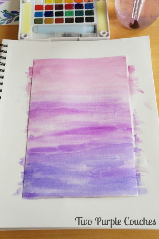 Watercolor Ombre Effect: Step Three