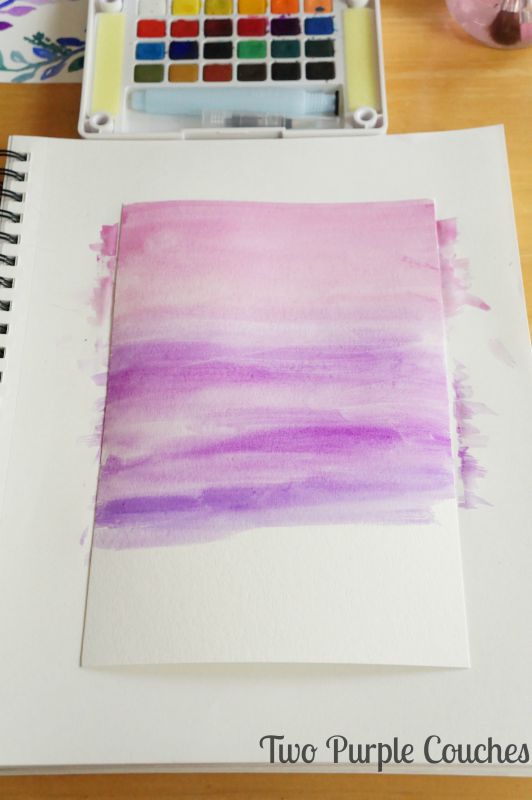 Watercolor Ombre Effect: Step Two