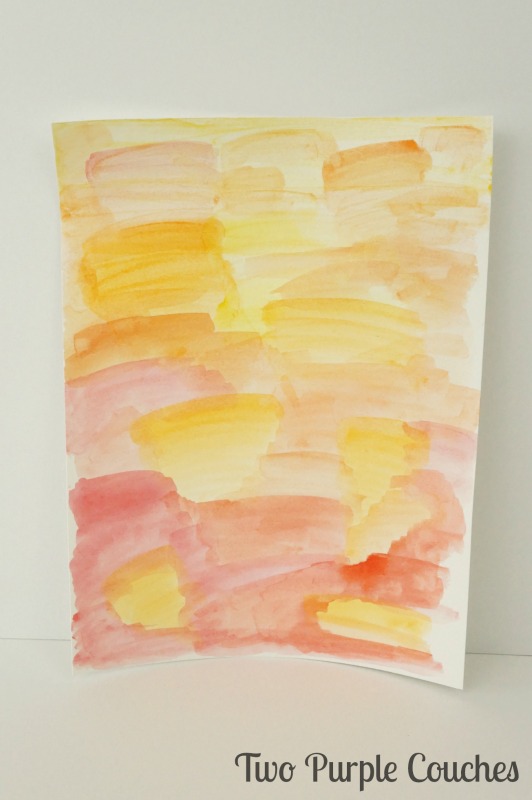 simple abstract watercolor art