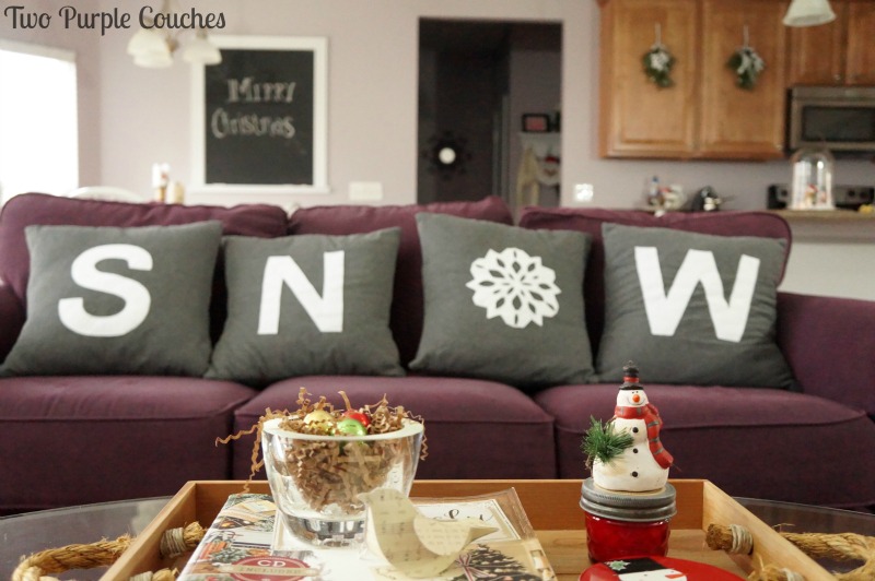 Cozy and rustic Christmas Home Tour at TwoPurpleCouches.com