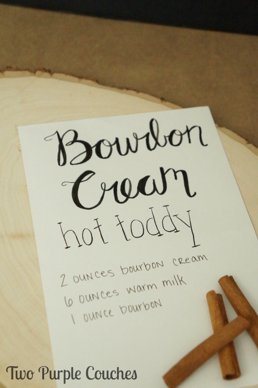 Warm up on cold nights with this creamy, indulgent twist on a bourbon hot toddy!