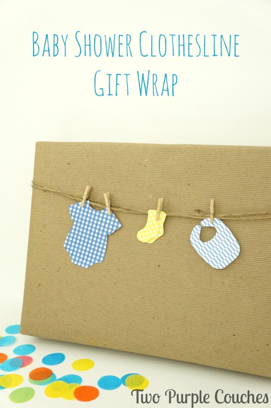 So adorable! Love this idea for wrapping a baby shower gift! 