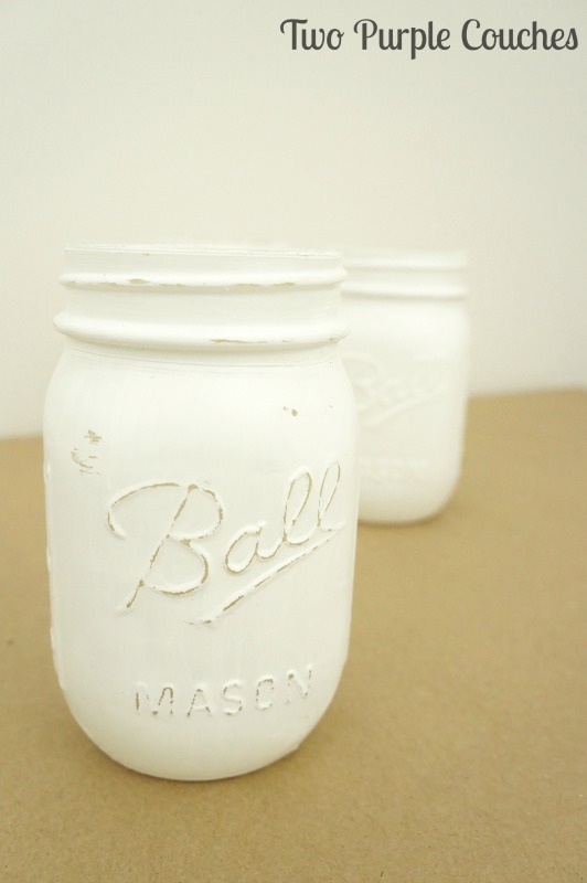 how to distress a mason jar