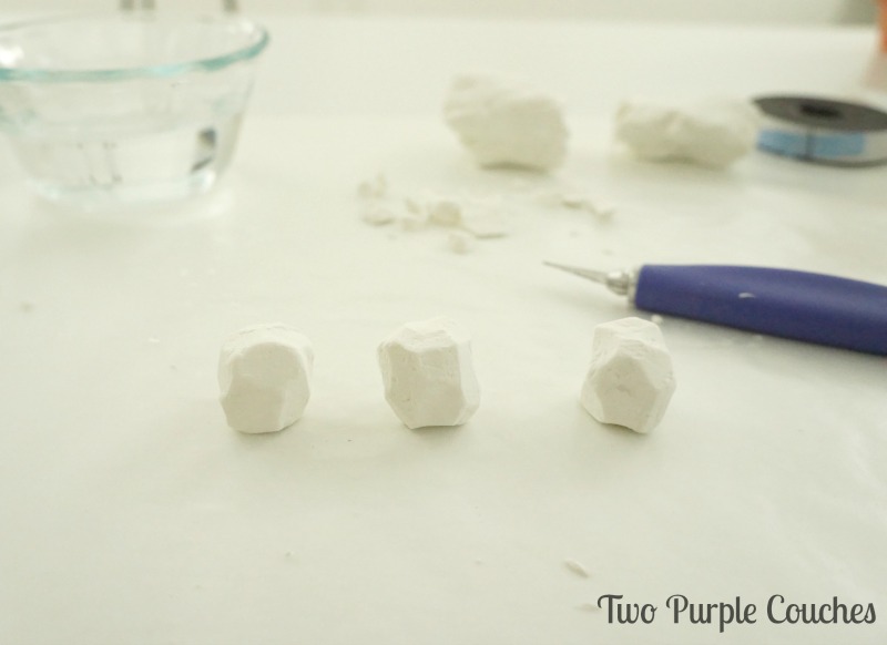 How to make faceted gem magnets using clay