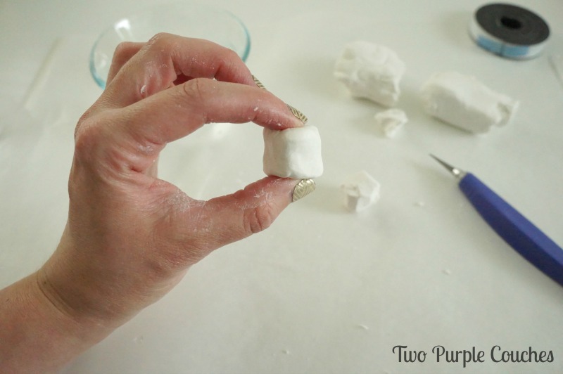 How to make faceted gem magnets using clay