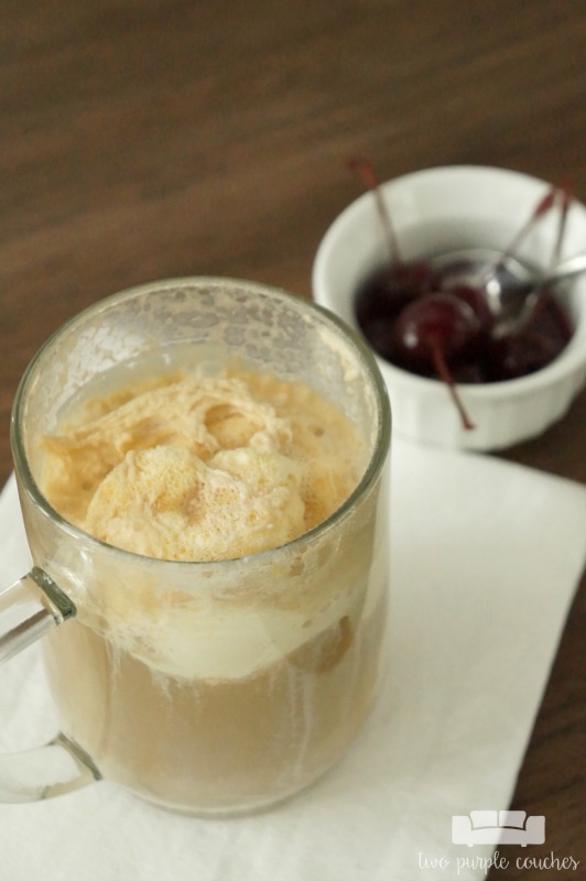 Beat the heat this summer with this boozy Bourbon Cream Root Beer Float recipe. A creamy and delicious adult spin on this childhood favorite treat!