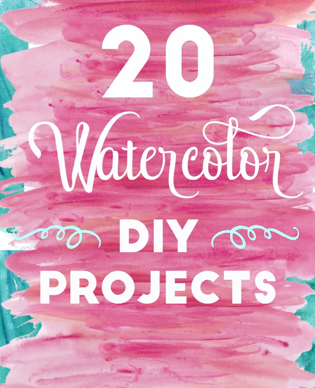 20 Watercolor DIY Projects
