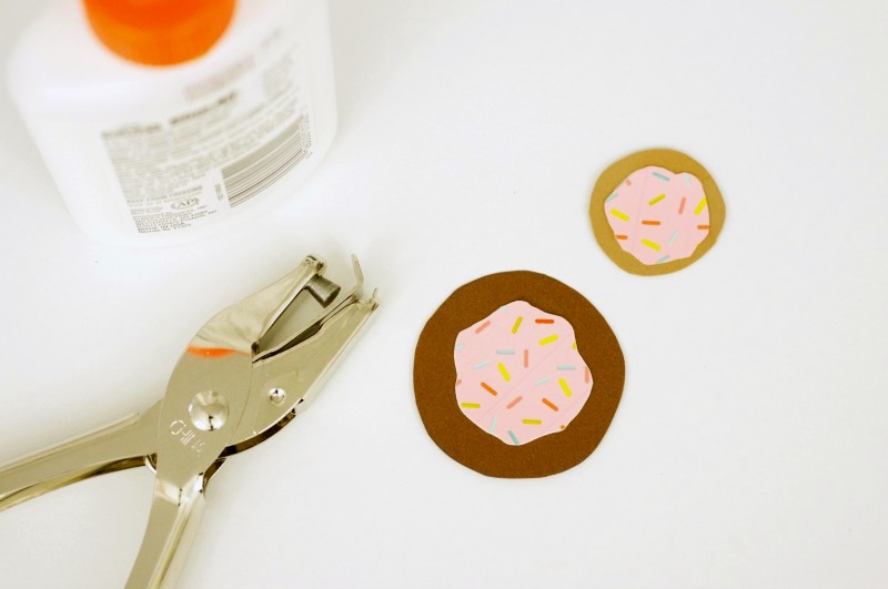 How to make a punny donut Valentine's card with washi tape.
