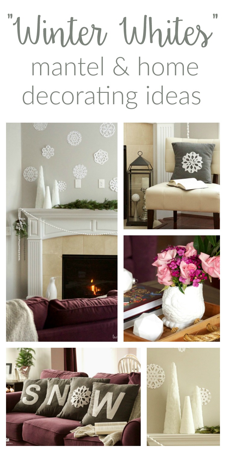 Winter Home Tour / Winter Home Decor / Ideas and tips for using a winter whites palette for decorating your home in January.