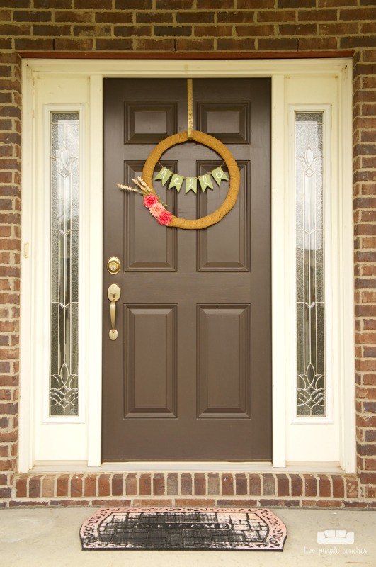 We're upgrading our front door from builder-grade to custom made! Why? It better suits our personal style and will add loads of curb appeal to our home!