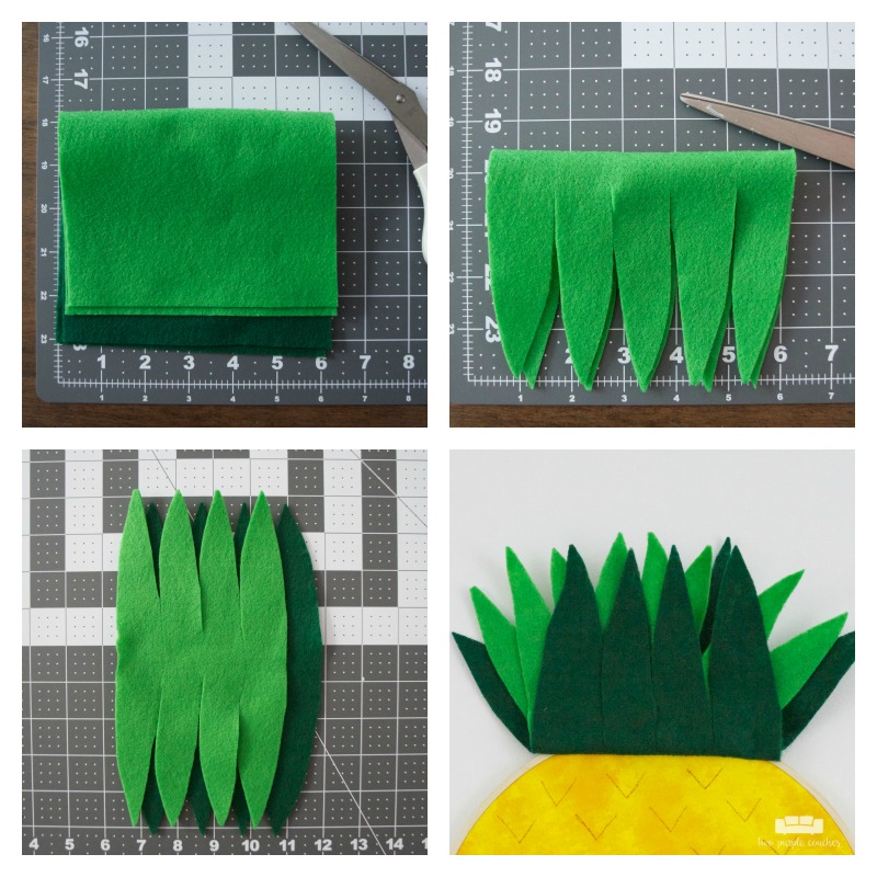 Pineapple Embroidery Hoop Art - Step 2