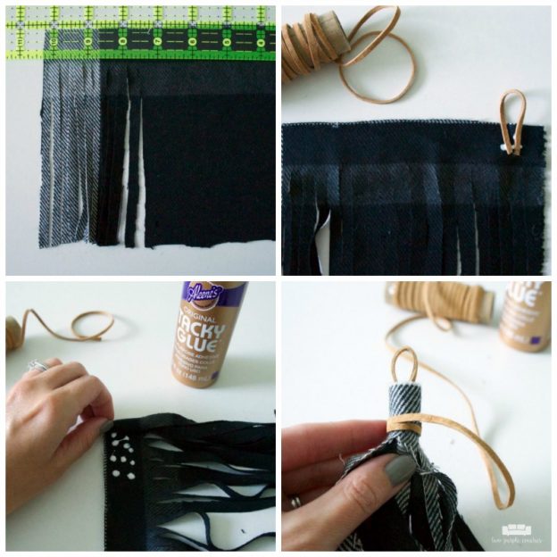 Fabric Tassel Bag Charm DIY Tutorial