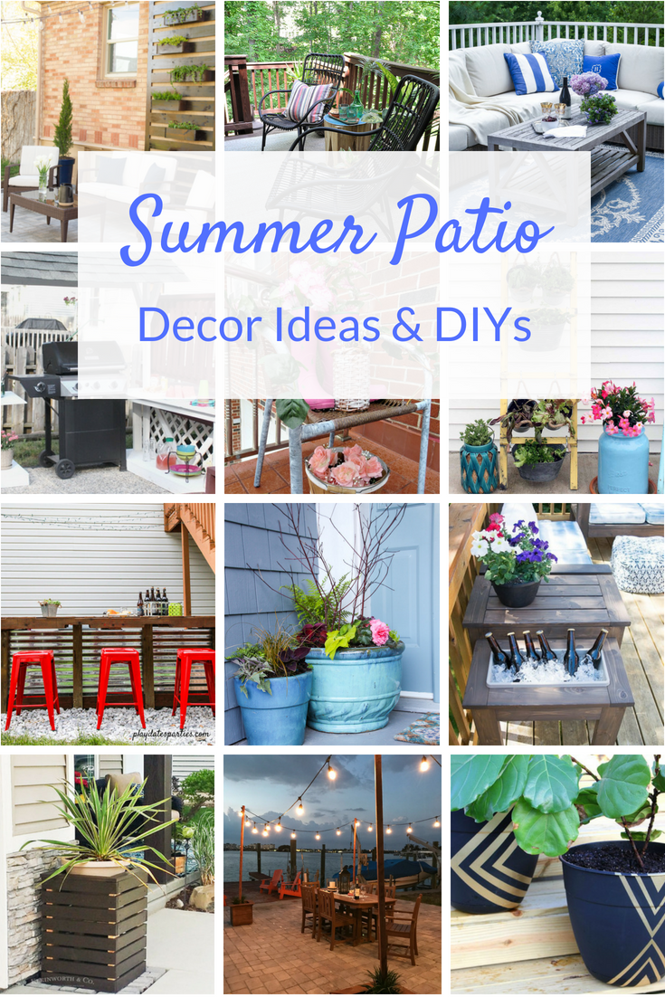 DIY Patio Ideas Two Purple Couches