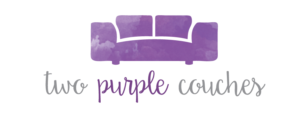 Two Purple Couches Crafting A Colorful Home
