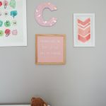 painted nursery letter wall decor