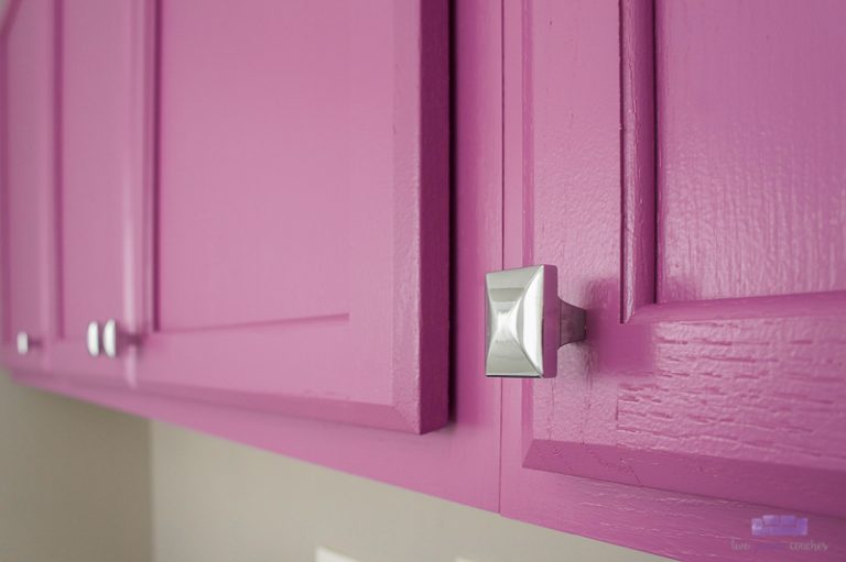 The Easiest Way to Install Knobs two purple couches