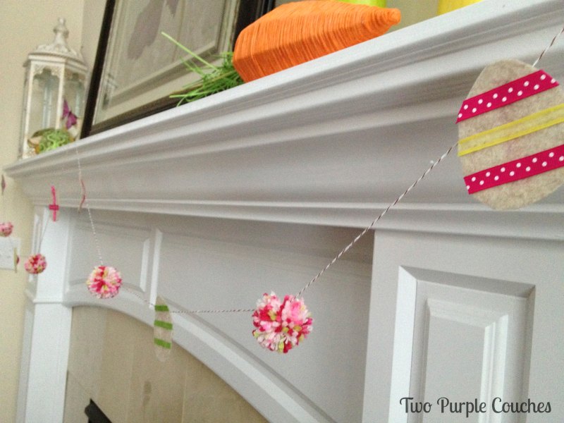 Easter Egg Garland by Two Purple Couches