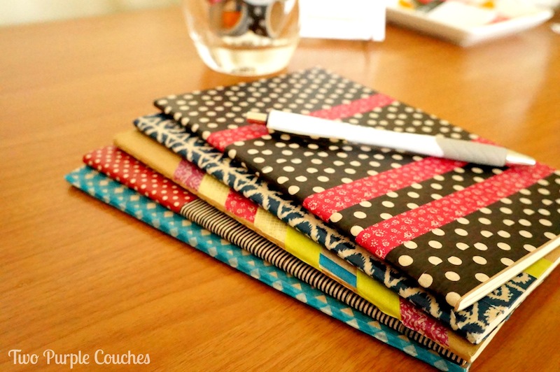 Washi Tape Notebooks - Two Purple Couches