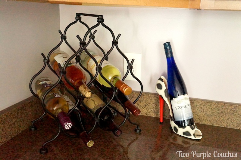 kitchen tour, wine rack