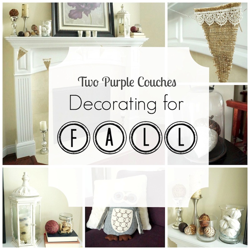Fall-i-Days Blog Hop - Decorating for Fall - Two Purple Couches