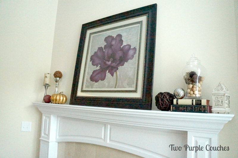 Mantel Round One - Two Purple Couches
