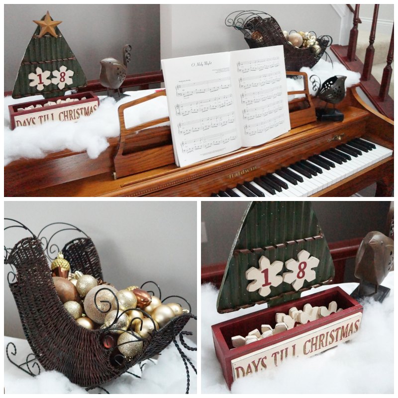 Piano collage - Christmas Home Tour