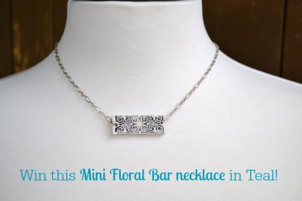 Win this Mini Floral Bar necklace