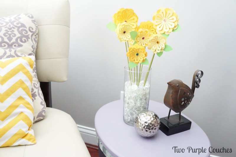 DIY Paper Bouquet by Two Purple Couches