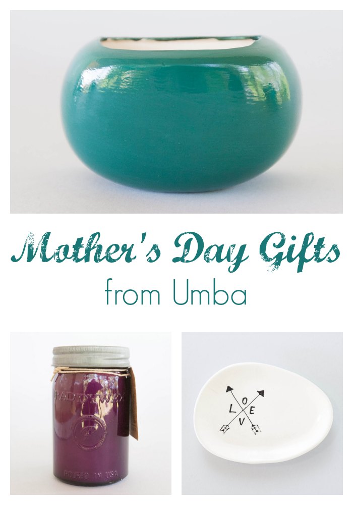Handmade Mother's Day Gifts from Umba by Two Purple Couches