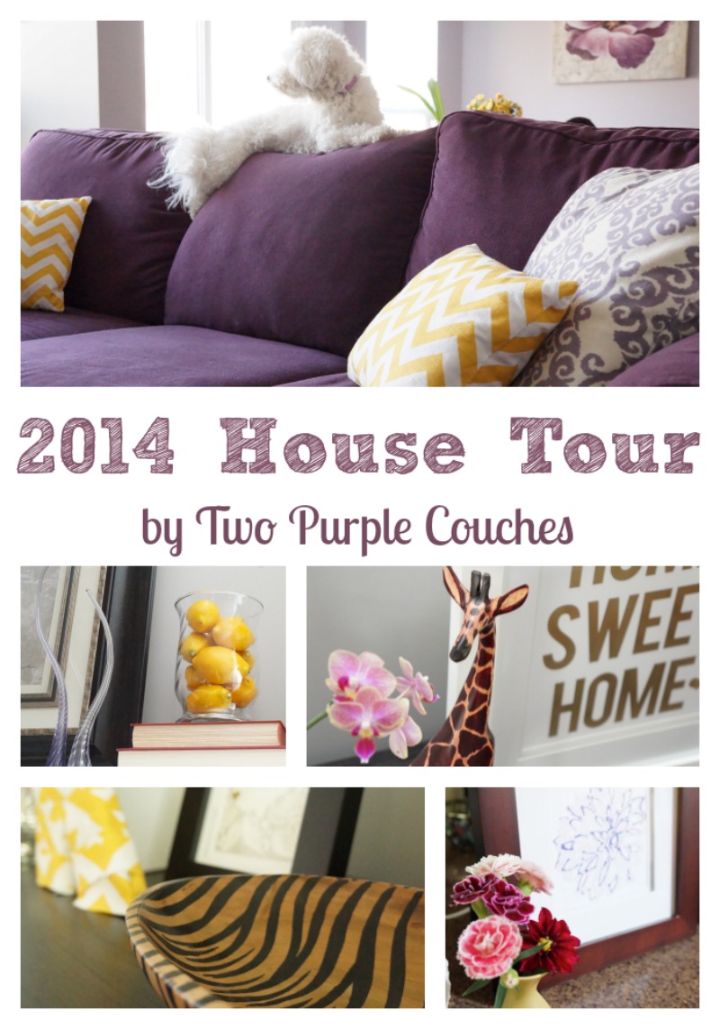 House Tour of 2014 by Two Purple Couches #housetour #hometour #homedecorating #interiordecorating 