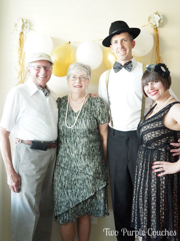 Make a photo booth for your Roaring Twenties party by Two Purple Couches