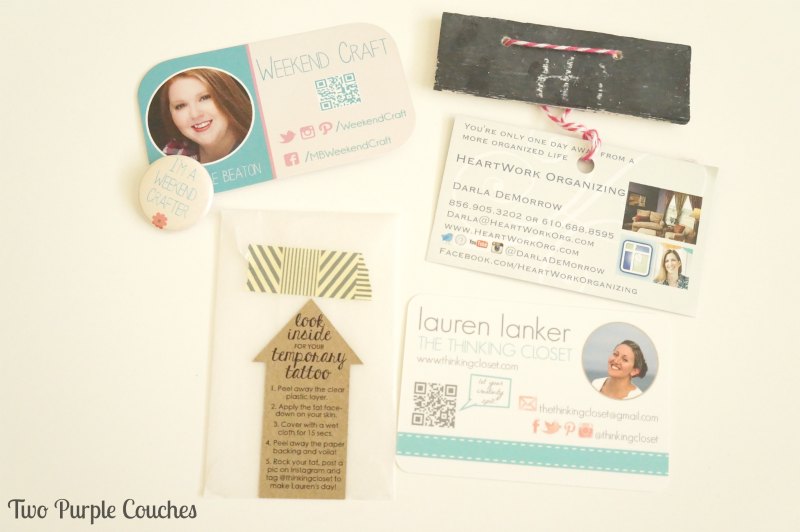 Ideas for including fun extras with your blogger business cards #havenconf #businesscards #blogging
