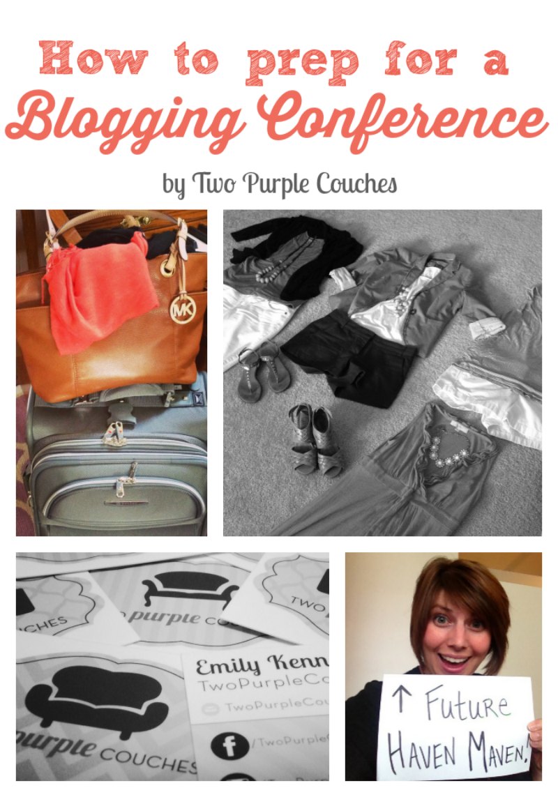 How to prep for a blogging conference tips by Two Purple Couches #bloggingconference #havenconf #blogging