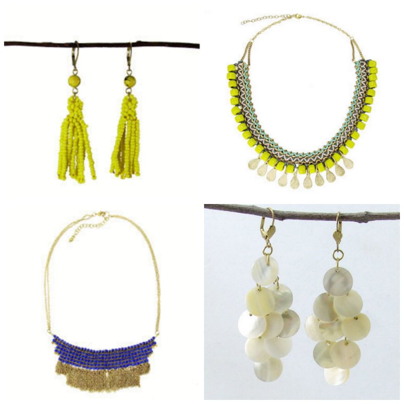 Sunny and bold earrings and necklaces perfect for summer. #umba #shopumba #buyhandmade