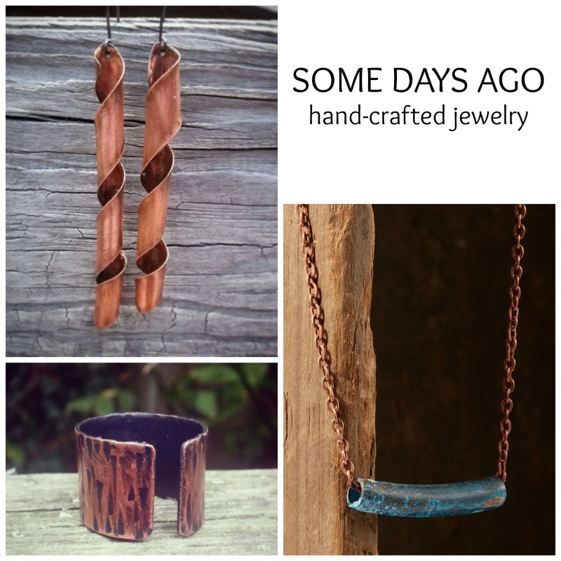 I Heart Handmade: Some Days Ago handcrafted jewelry #somedaysago #buyhandmade #jewelry www.twopurplecouches.com
