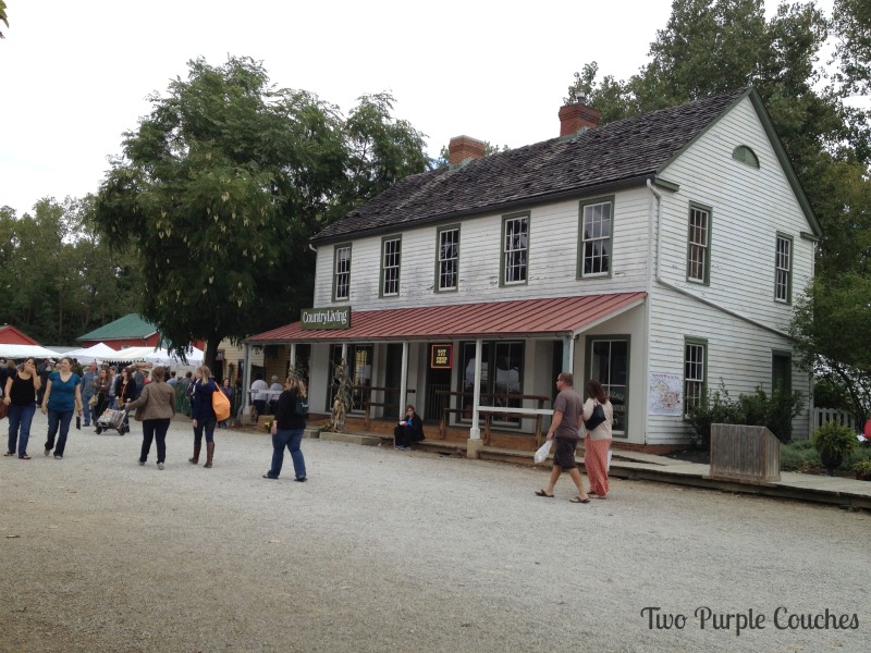 Ohio Historical Village, setting for the Country Living Fair in Columbus Ohio. via www.twopurplecouches.com #CLFair #CountryLiving #Fall #Fairs #columbus #ohio
