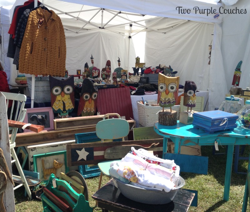 Another great vendor booth at the Country Living Fair in Columbus Ohio. via www.twopurplecouches.com #CLFair #CountryLiving #Fall #Fairs #owls