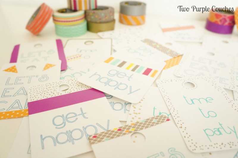 Need a gift tag? Check out these great DIY gift tag ideas for birthdays, housewarming and more! via TwoPurpleCouches.com
