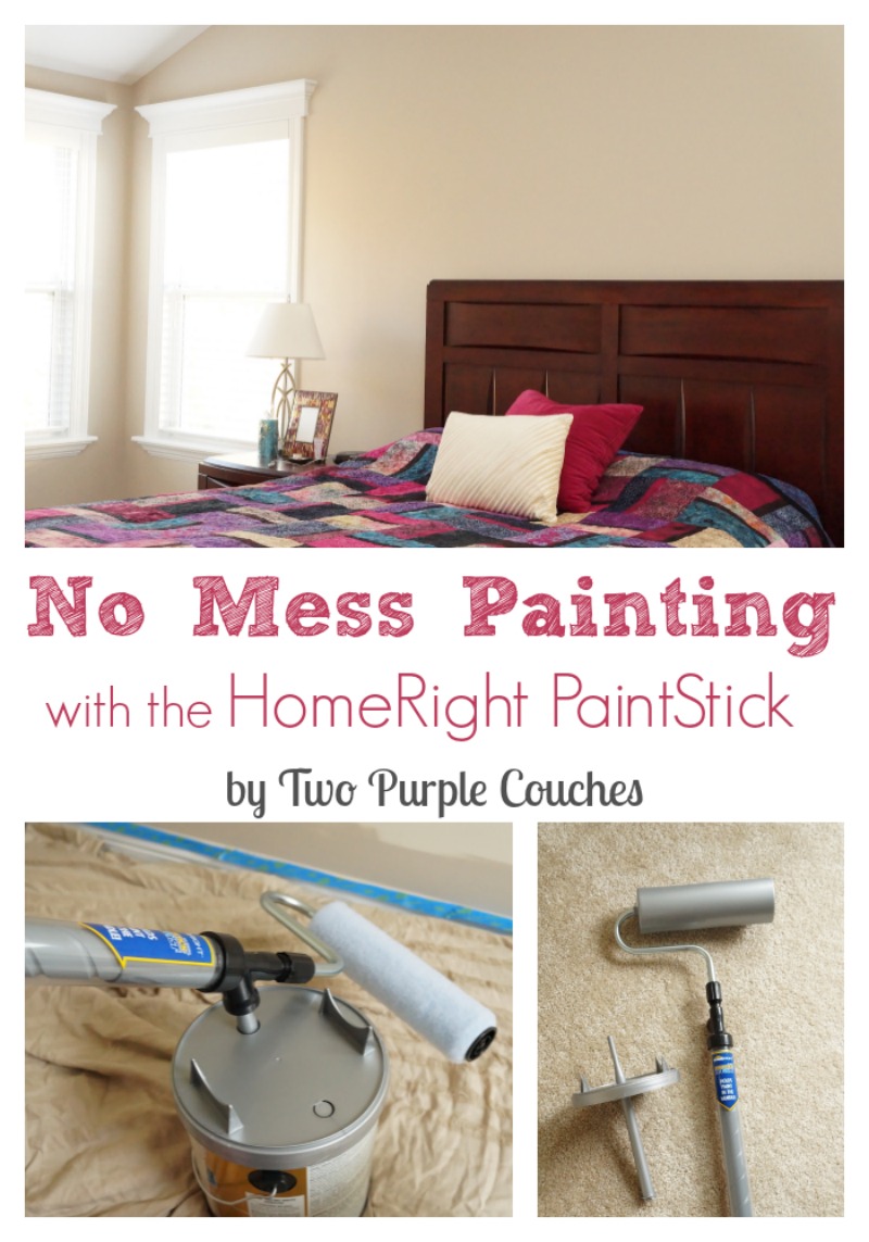 Makeover your space with no mess using the HomeRight PaintStick EZ-Twist. via www.twopurplecouches.com
