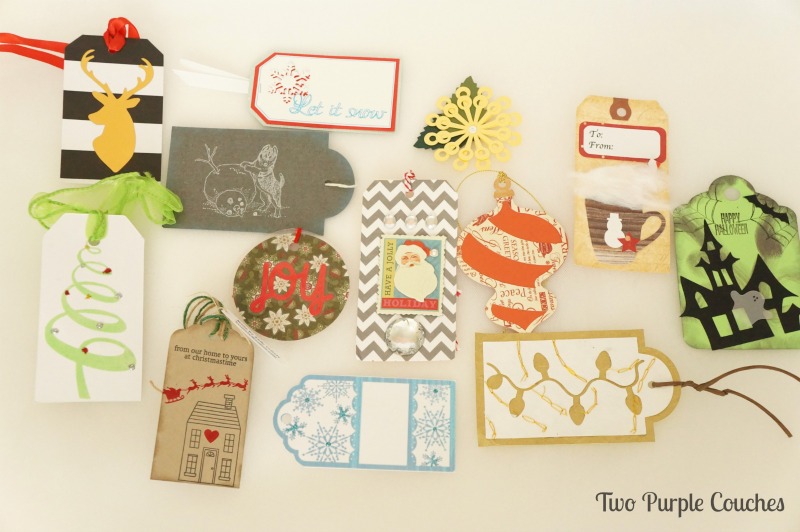 So inspired! Love these beautiful Christmas and holiday gift tags! via www.twopurplecouches.com