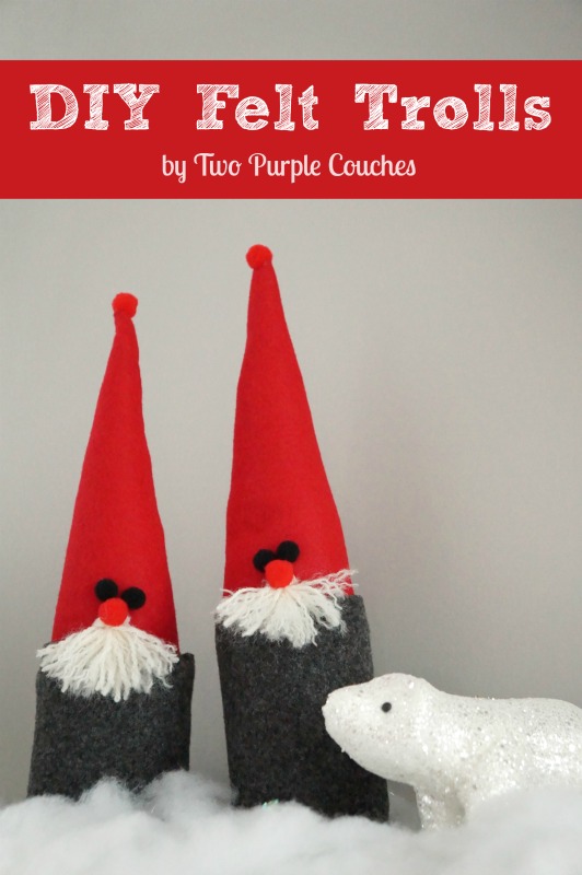 DIY Felt Trolls via www.twopurplecouches.com