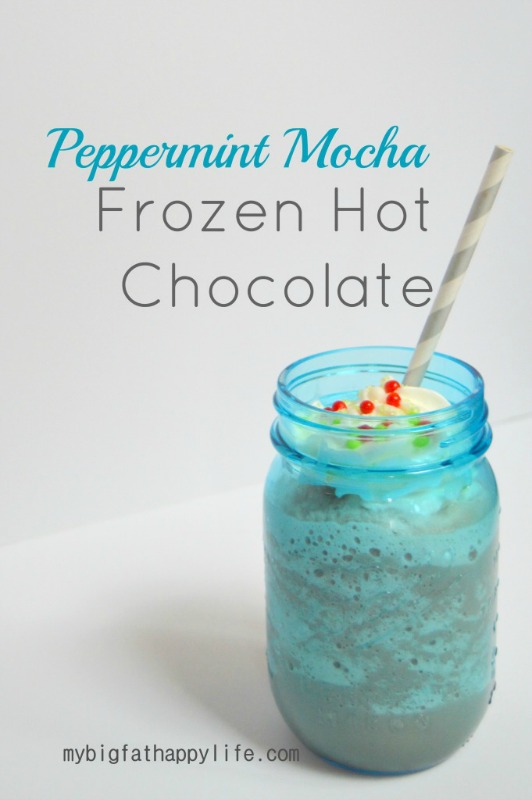 Creative Spark Link Party Feature: Peppermint Mocha Frozen Hot Chocolate